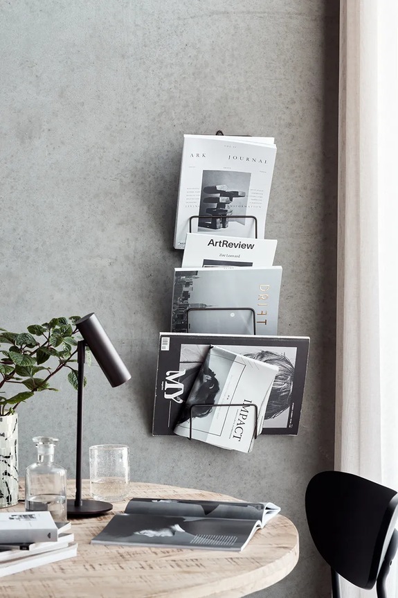 Θήκη για εφημερίδες και περιοδικά House Doctor HDMag 81 x 18 cm 203660553 καφέ AA00