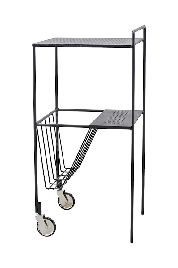 House Doctor masă cu suport pentru ziare HDUse 35 x 75 cm negru 208580101