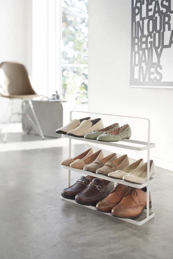 Nappali és hálószoba Yamazaki cipőtartó Tower 50 x 45,5 x 14 cm 2480 fehér