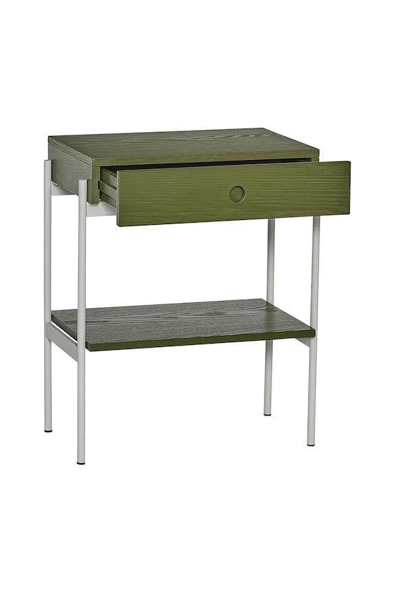 Κομοδίνο Hübsch Noir 48 x 32 x 60 cm 022002 πράσινο AA00