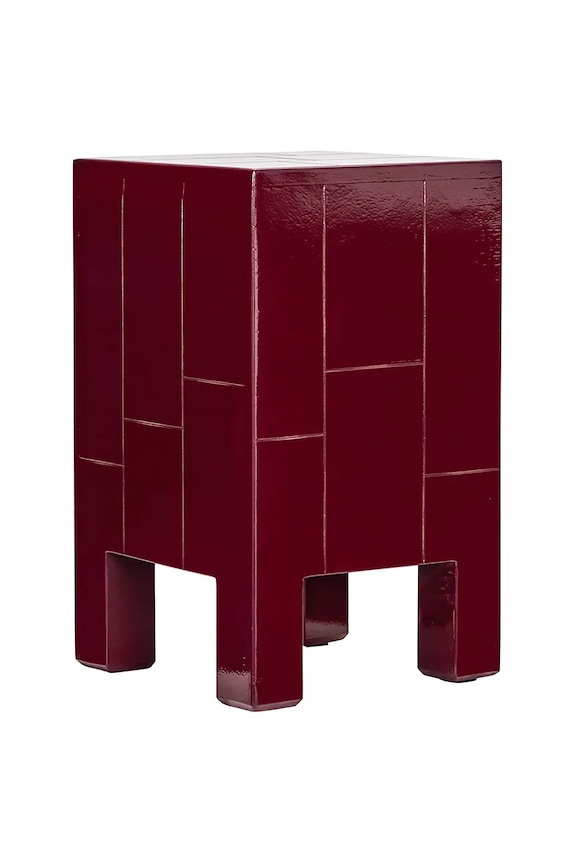 Stolík House Doctor HDBrick 30 x 50,5 x 30 cm burgundské 900000118