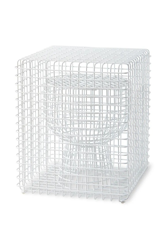 Stolík Pols Potten tip tap 40 x 40 x 47 cm biela 300.030.100