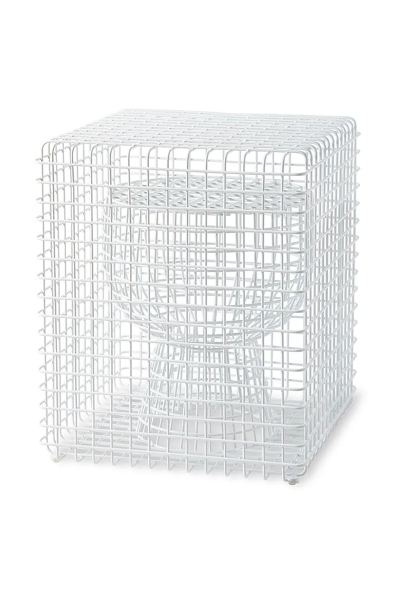 Stolík Pols Potten tip tap 40 x 40 x 47 cm biela 300.030.100