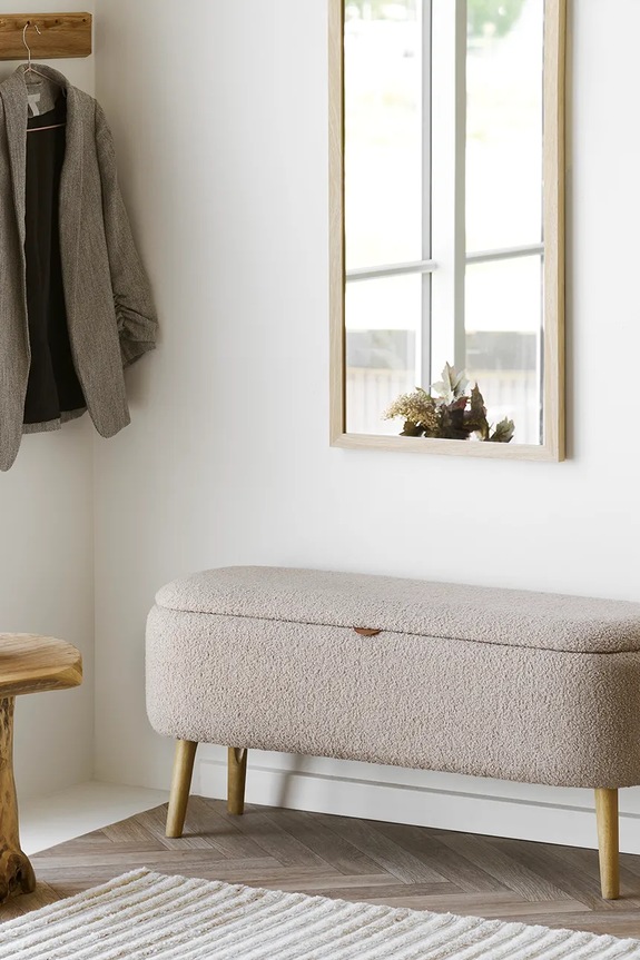 Πάγκος με αποθηκευτικό χώρο House Nordic Harlow 95 x 37 x 45 cm 1401310