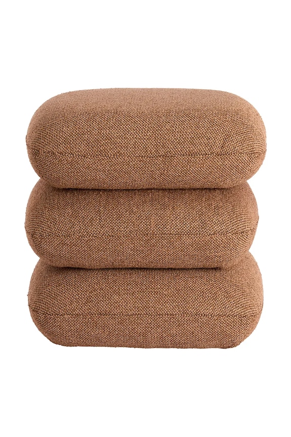 Light & Living puff Laurie 44,5 x 44,5 x 44,5 cm narancssárga 6893283