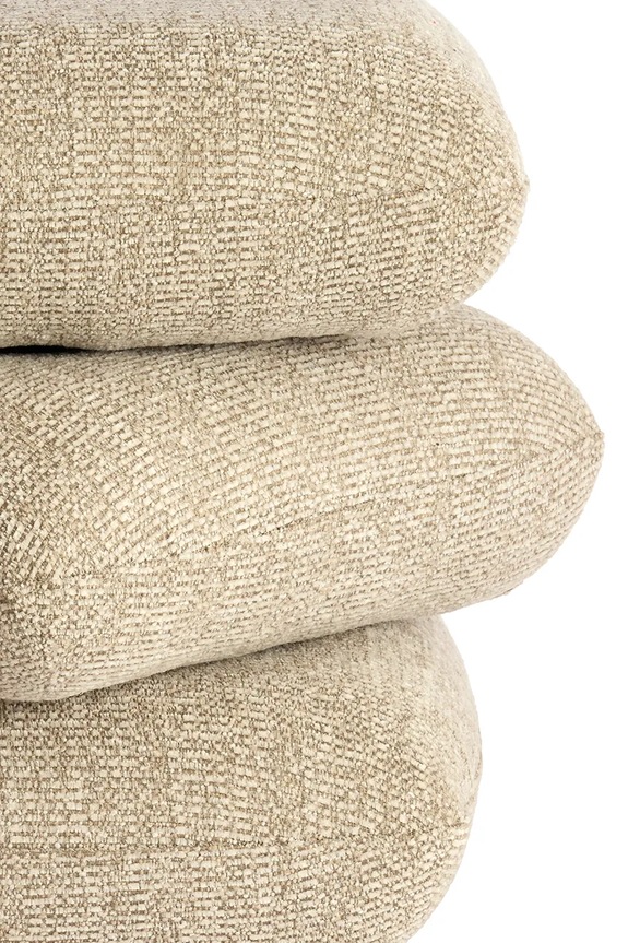 Nappali és hálószoba Light & Living puff Laurie 44,5 x 44,5 x 44,5 cm 6893282 bézs