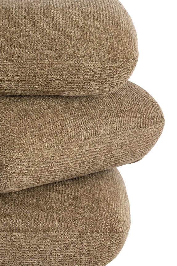Nappali és hálószoba Light & Living puff Laurie 44,5 x 44,5 x 44,5 cm 6893261 barna