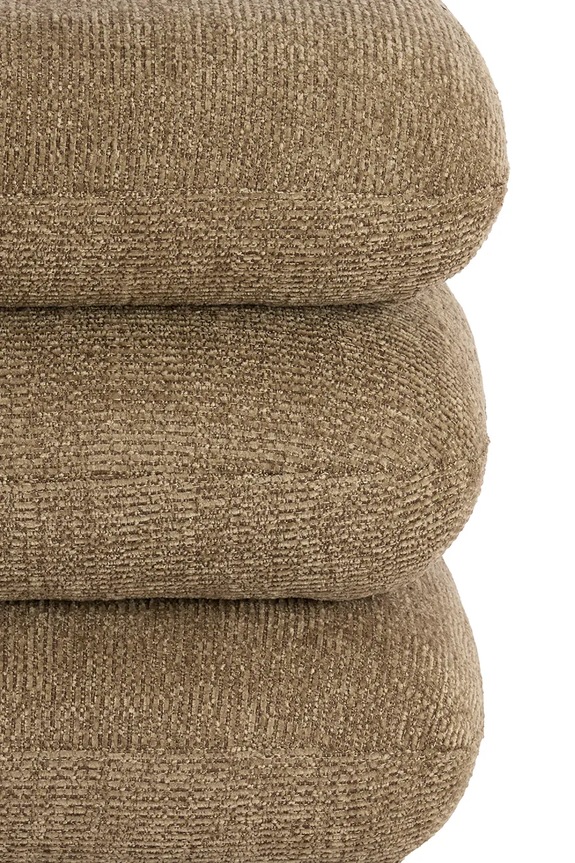 Light & Living puff Laurie 44,5 x 44,5 x 44,5 cm barna 6893261