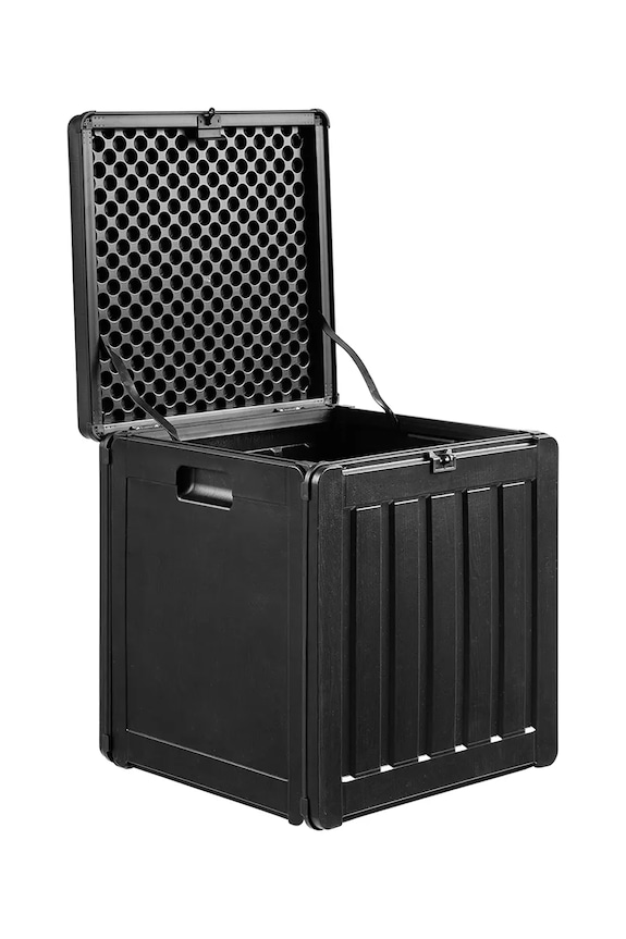 House Nordic úložný box z plastu 42,8 x 42,8 x 46,4 cm 7801145 čierna AA00