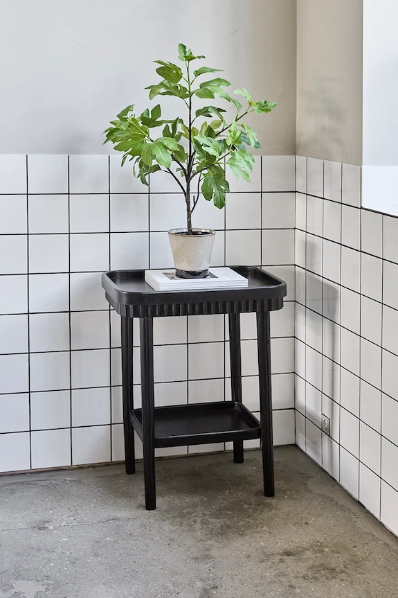 Obývacia izba a spálňa Stolík House Doctor HDMesa 61 x 40,5 x 78 cm 900001580 čierna