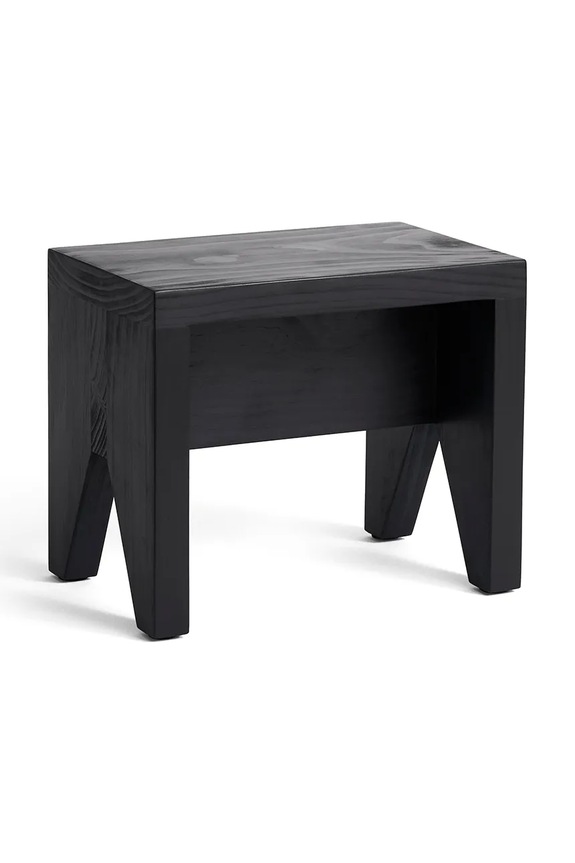 HAY Scăunel din lemn de pin 25 x 19,5 x 30 cm negru AF788.F625.AB68