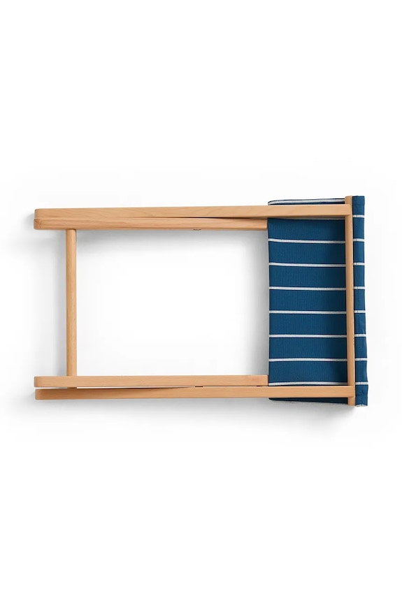 Salon i sypialnia HAY stołek z drewna bukowego 46 x 40 x 37 cm AE971.E865 niebieski