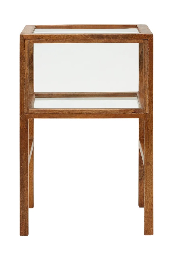 House Doctor stolik drewniany 38 x 28 x 60 cm brązowy 203800453