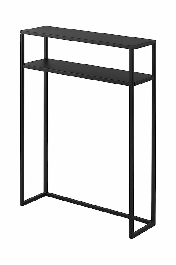 Yamazaki stolik konsolowy stalowy 60 x 18,2 x 80,2 cm czarny 10394