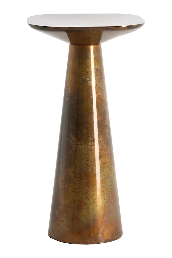 Light & Living măsuță din metal 28 x 28 x 53 cm maro 6797010