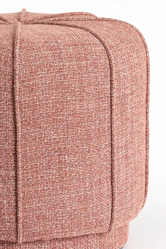 Light & Living Taburet din material textil 50,5 x 46 cm 6893789 roz AA00