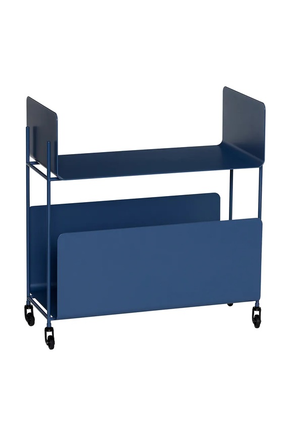Hübsch mobilier cu roți din fier 63 x 32 x 66 cm bleumarin 992115