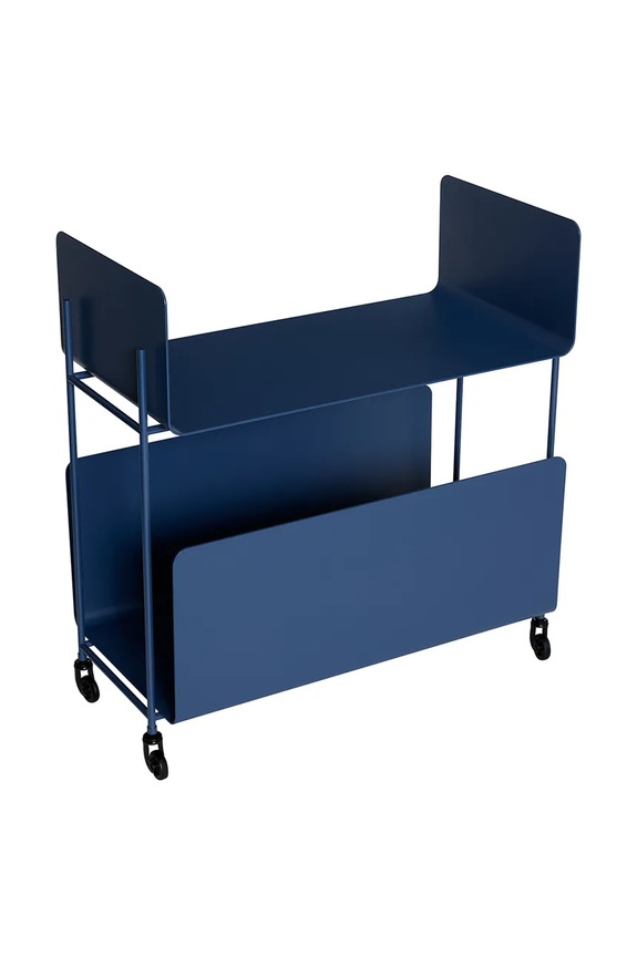 Hübsch mobilier cu roți din fier 63 x 32 x 66 cm 992115 bleumarin AA00