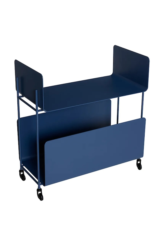 Hübsch mobilier cu roți din fier 63 x 32 x 66 cm 992115 bleumarin AA00