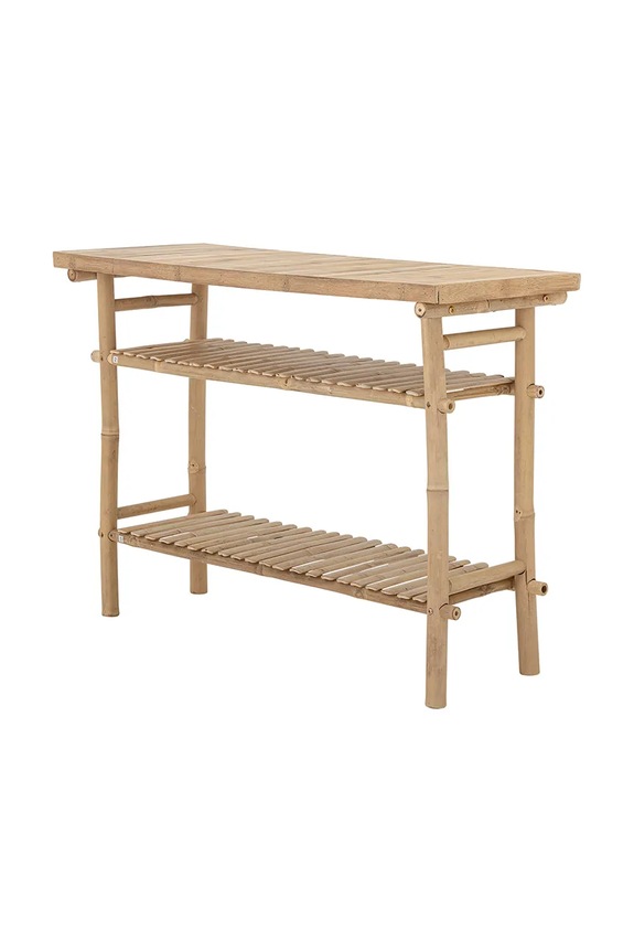 Bloomingville stolik konsolowy z drewna bambusowego 100 x 85 x 40 cm 82064962 beżowy AA00
