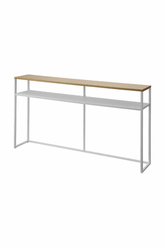 Yamazaki stolik konsolowy ze stali 126 x 20,5 x 65 cm biały 2028