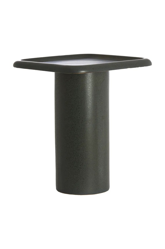 Light & Living stolik boczny z ceramiki 40 x 40 x 48 cm 5528412 czarny AA00