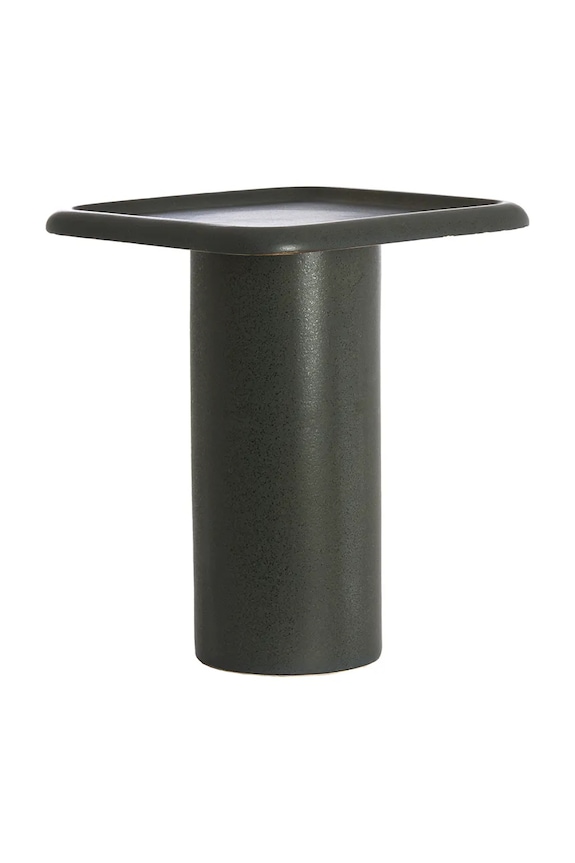 Light & Living stolik boczny z ceramiki 40 x 40 x 48 cm 5528412 czarny AA00