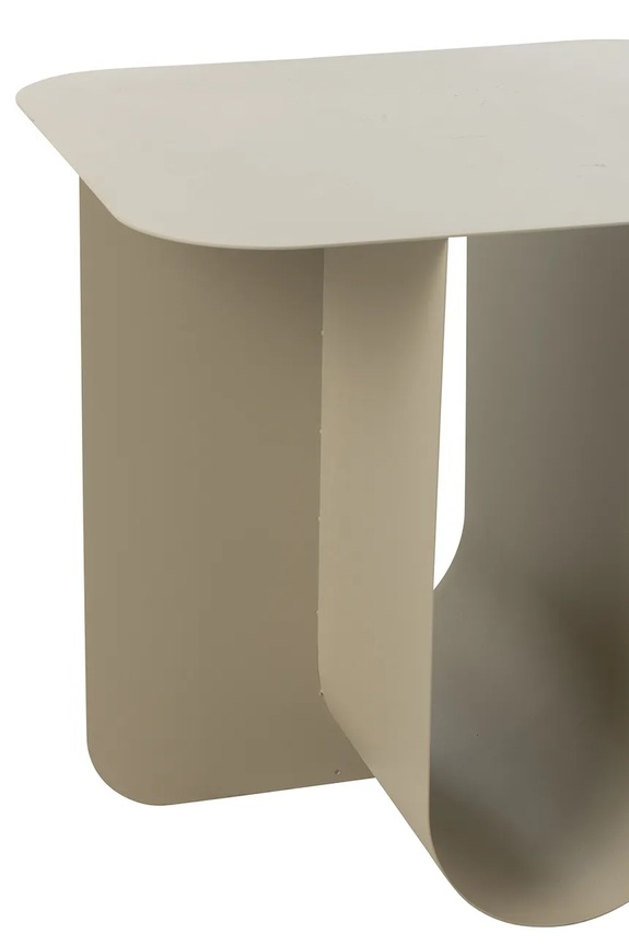 Вітальня та спальня J-Line столик із заліза 43,6 x 40 x 39 cm 51337 бежевий