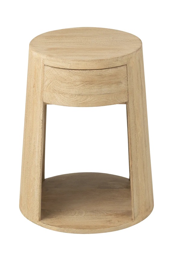 J-Line stolik z drewna mango 40 x 40 x 50 cm brązowy 46011