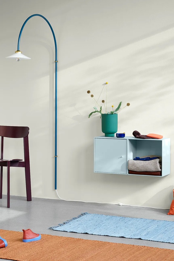 Salon i sypialnia Montana półka modułowa ścienna 35 x 35 x 25 cm 1001.MONTANA niebieski