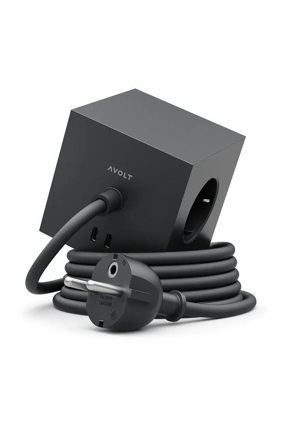 Μαγνητικός κύβος φόρτισης Avolt Square 1, 3 m Stockholm Black μαύρο SQ1.EUFC30.30SB