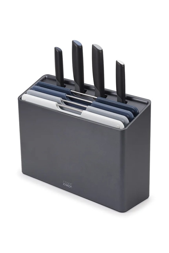 Joseph Joseph un set di tavole e coltelli in un organizer Folio Plus 32 x 10 x 23 cm pacco da 9 grigio 60216