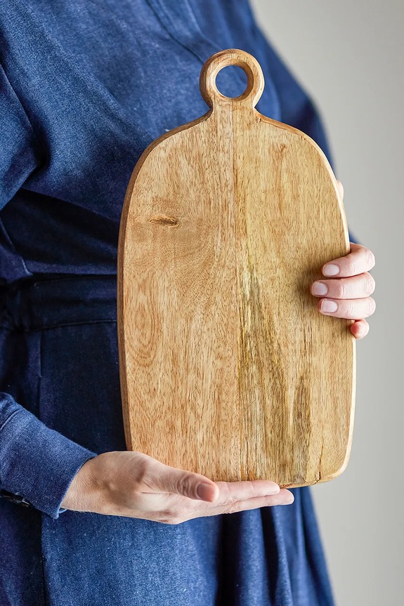 Bucătărie și bar Bloomingville tocător pentru tăiere din lemn de mango 35 x 2 x 19 cm 82065405 bej