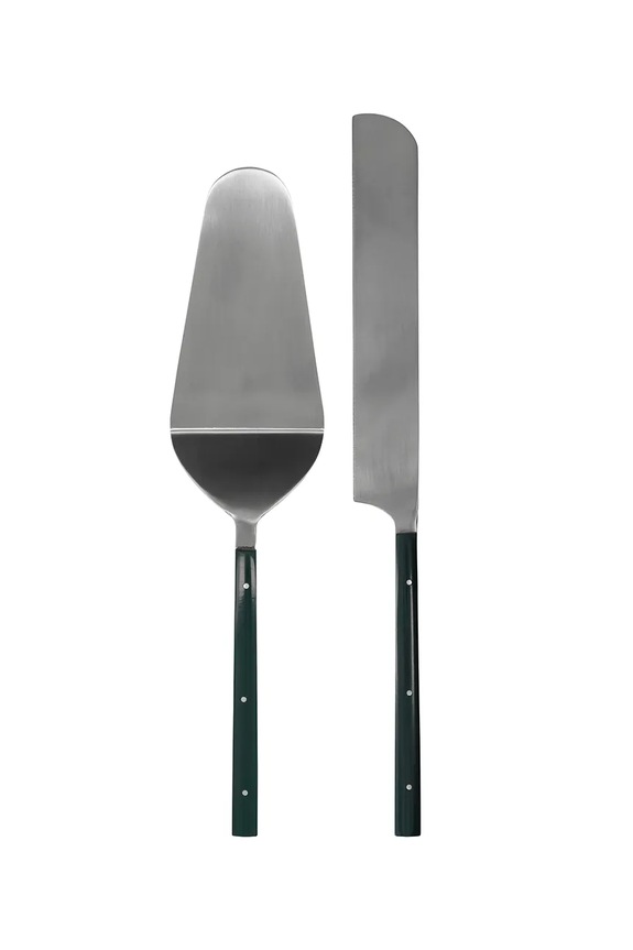 House Doctor spatulă și cuțit de tort HDLata 29 x 2,6 cm turcoaz 900001326
