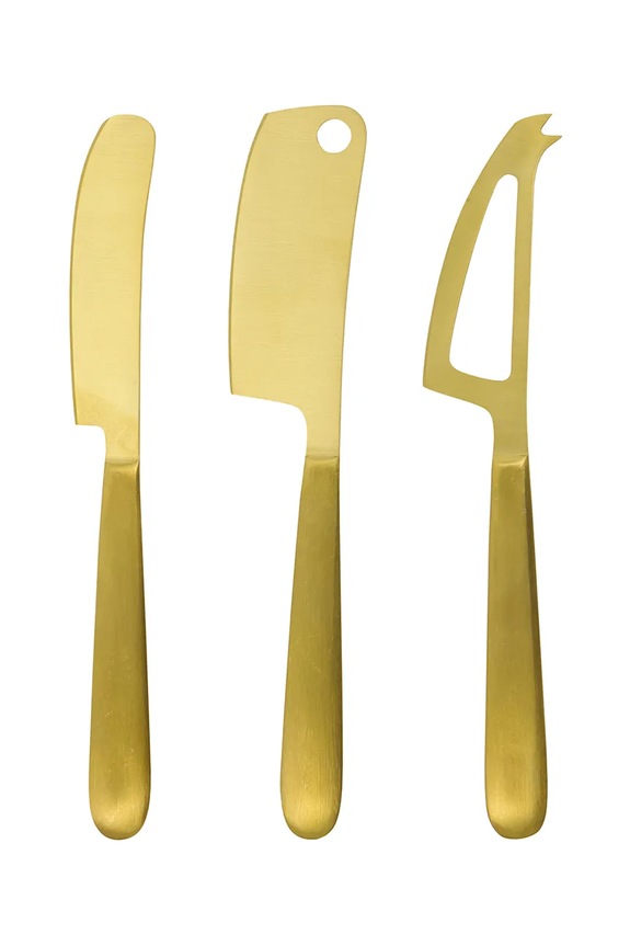 House Doctor σετ μαχαιριών για τυρί από ανοξείδωτο χάλυβα κίτρινο 208580405