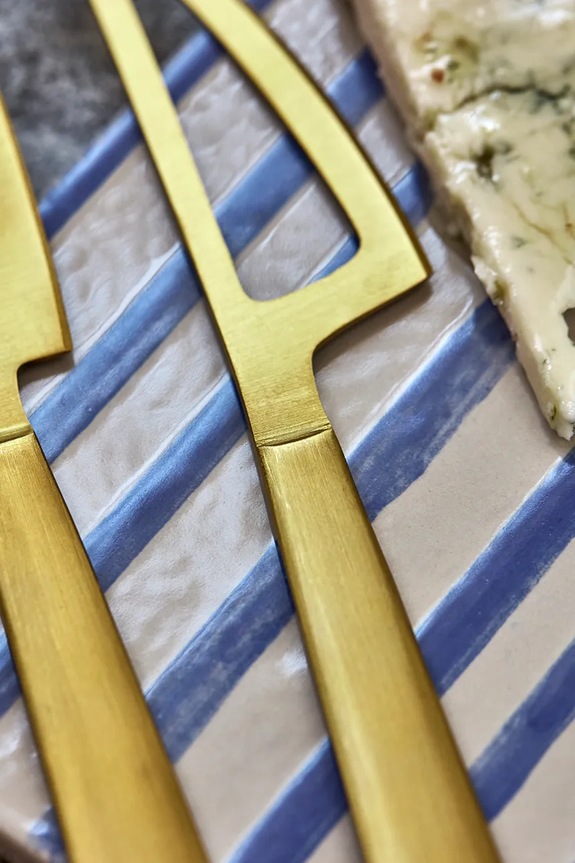 Κουζίνα και μπαρ House Doctor σετ μαχαιριών για τυρί από ανοξείδωτο χάλυβα 208580405 κίτρινο