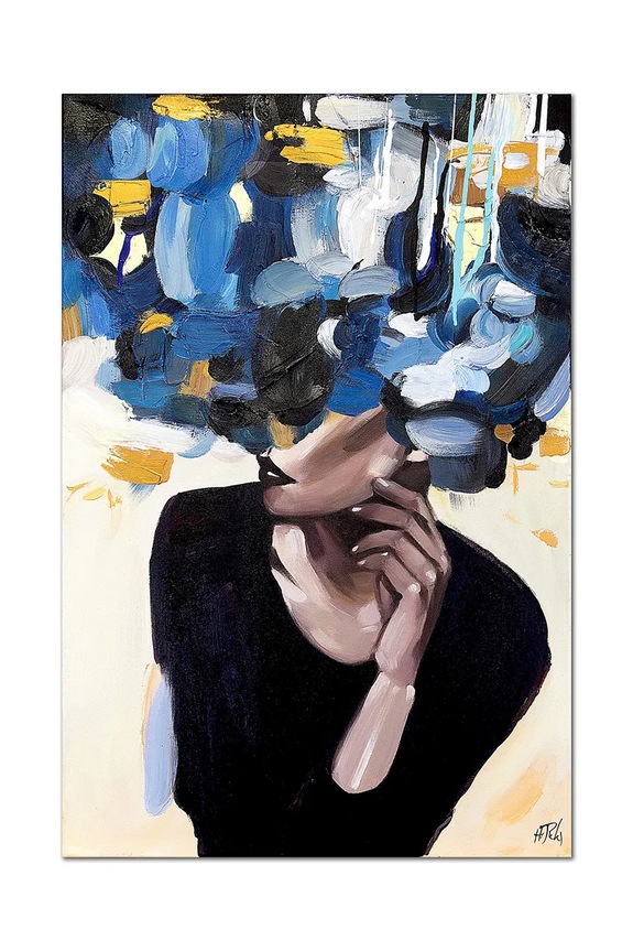 home & lifestyle kézzel festett kép többszínű 181610