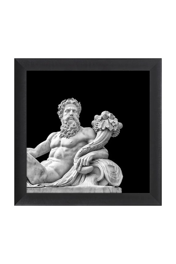 home & lifestyle decorațiune de perete cu ramă ZEUS 70 x 70 cm multicolor 1549701.5361