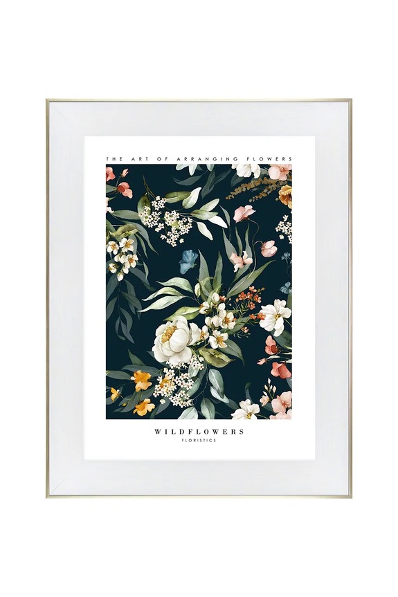 decorațiune de perete cu ramă 50 x 70 cm multicolor 1541701.23176