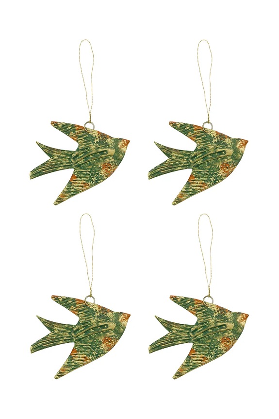 House Doctor függő dekoráció HDHumi 9 x 12,5 cm 4 db többszínű 257874296