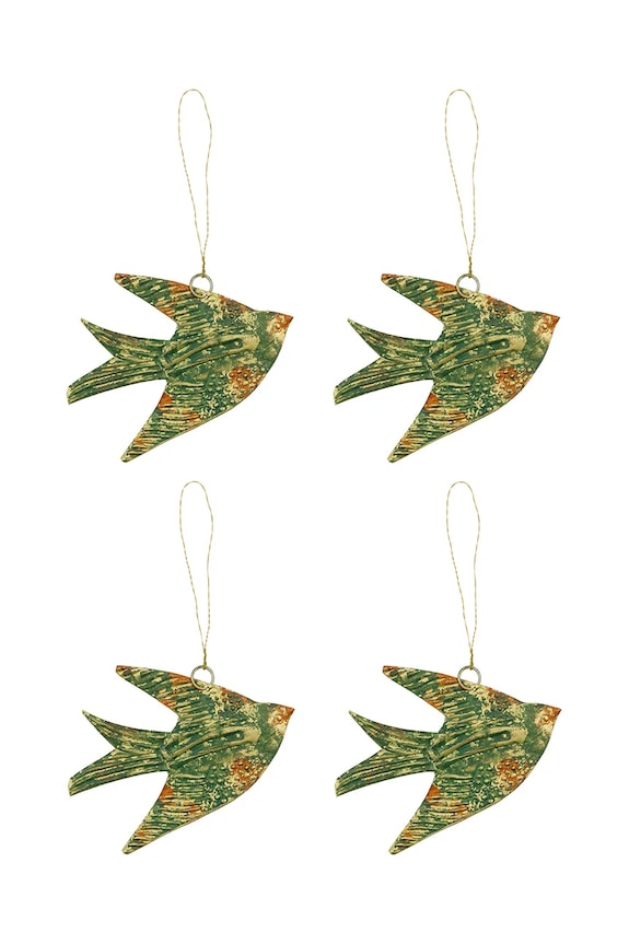 Viseča dekoracija House Doctor HDHumi 9 x 12,5 cm 4-pack pisana 257874296