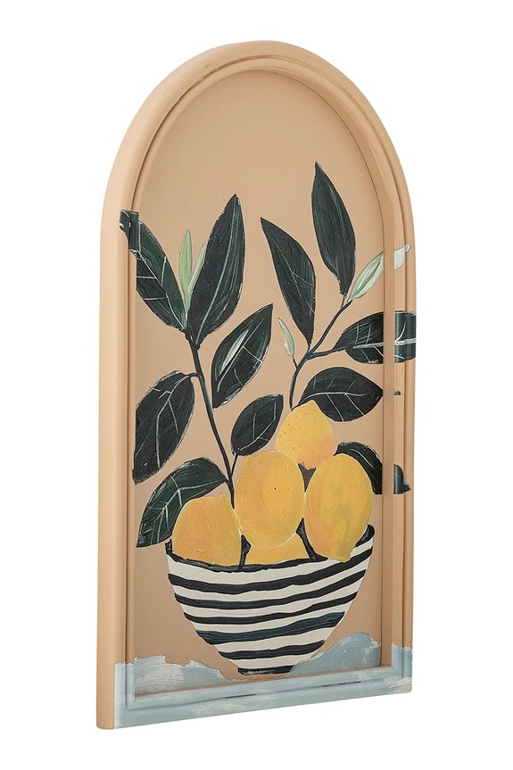 Bloomingville fali dekoráció keretben Limone 33 x 51 x 2 cm 82065029 többszínű AA00