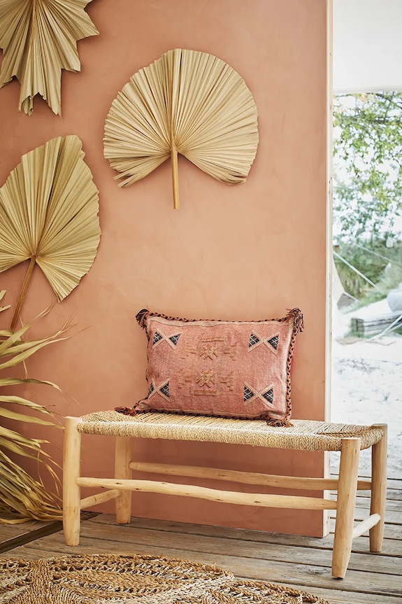 Madam Stoltz dekoracja ścienna Palm Leaves 60-70 cm 3-pack beżowy DC21003.4.6
