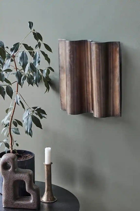 Διακόσμηση τοίχου House Doctor HDFaha 30 x 30 x 6 cm 203661120 καφέ AA00