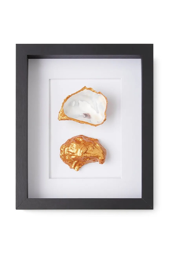 Настенная декорация в раме Maria el Mar Double Oyster 27 x 22 cm чёрный 1217