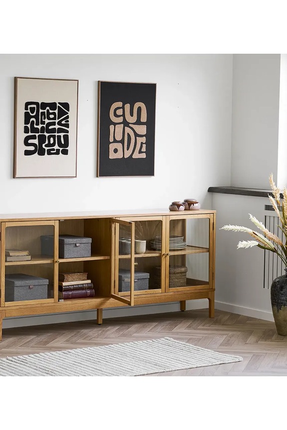 Настенная декорация в раме House Nordic Tine 50 x 70 cm коричневый 4991018