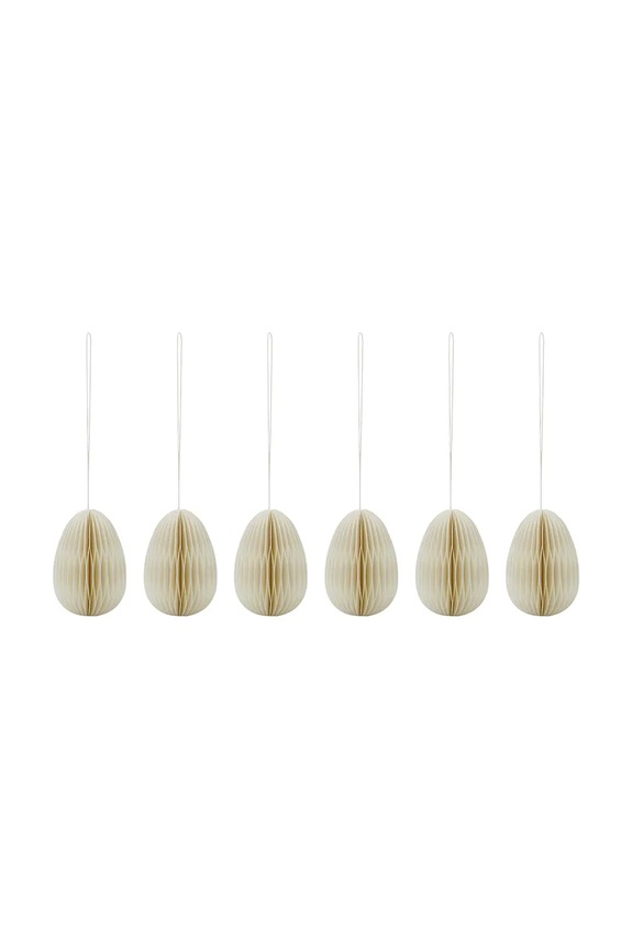 House Doctor decorațiuni de Crăciun HDEggs 5 cm 6-pack bej 202742411