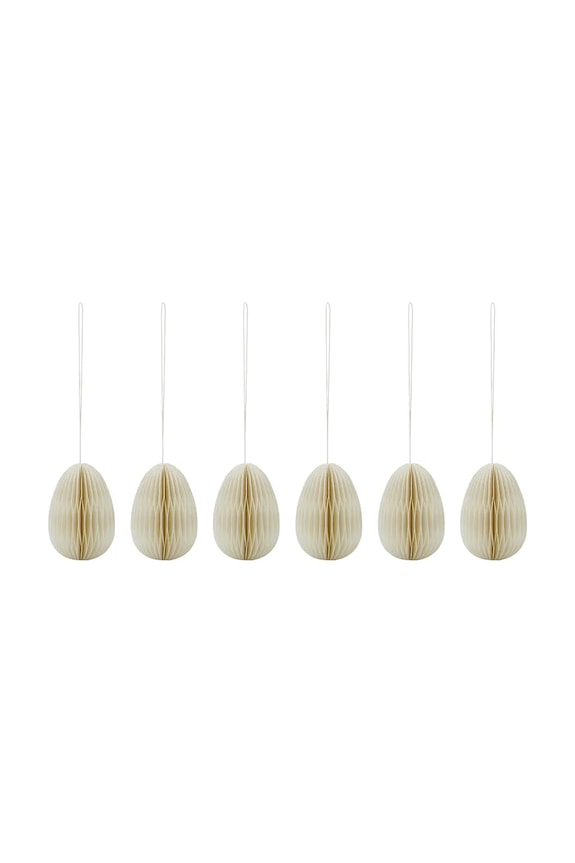 House Doctor decorațiuni de Crăciun HDEggs 5 cm 6-pack bej 202742411