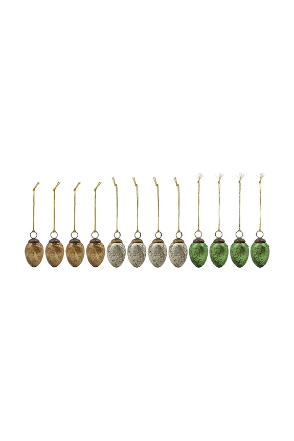 House Doctor decorațiuni de Crăciun HDPack 8,5 cm 12-pack multicolor 900001256