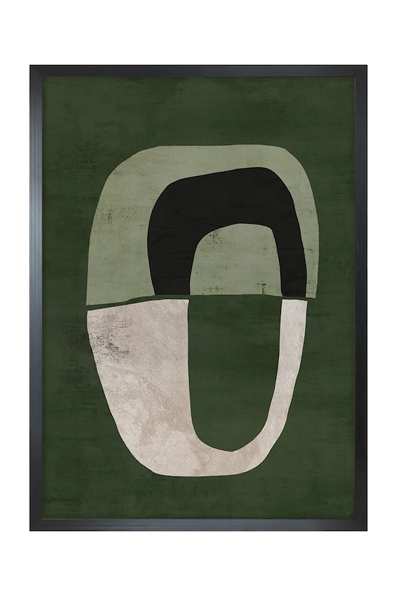 Inne dekoracja ścienna w ramie 50 x 70 cm zielony 15.41.201.25167